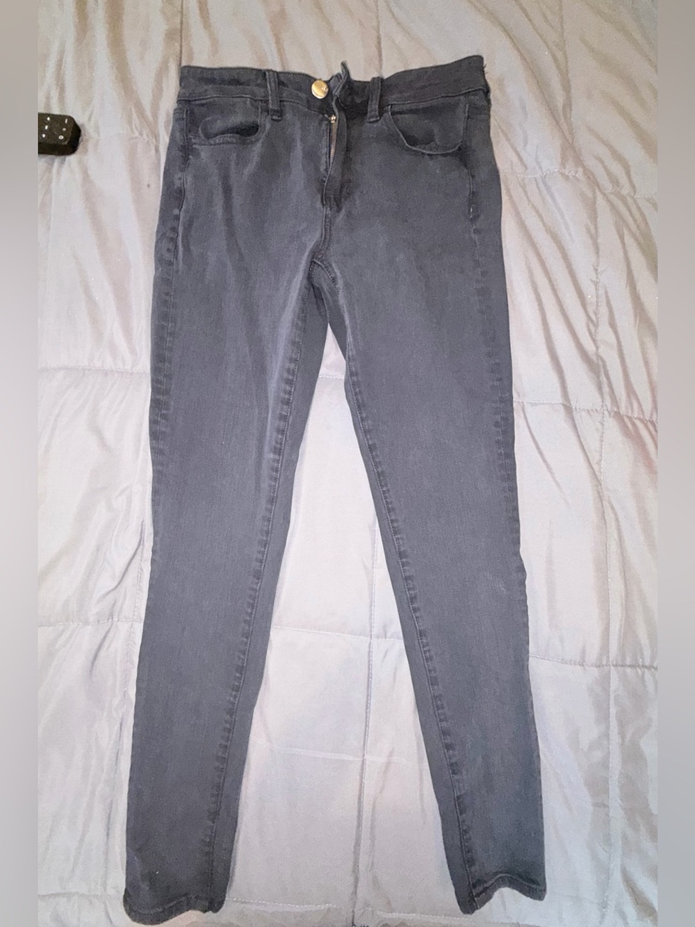 American Eagle Super Stretch X4 Black Skinny Jeans Size 4 Regular